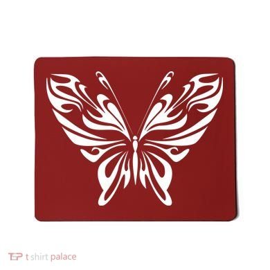 Grunge Butterfly Pattern Mousepad