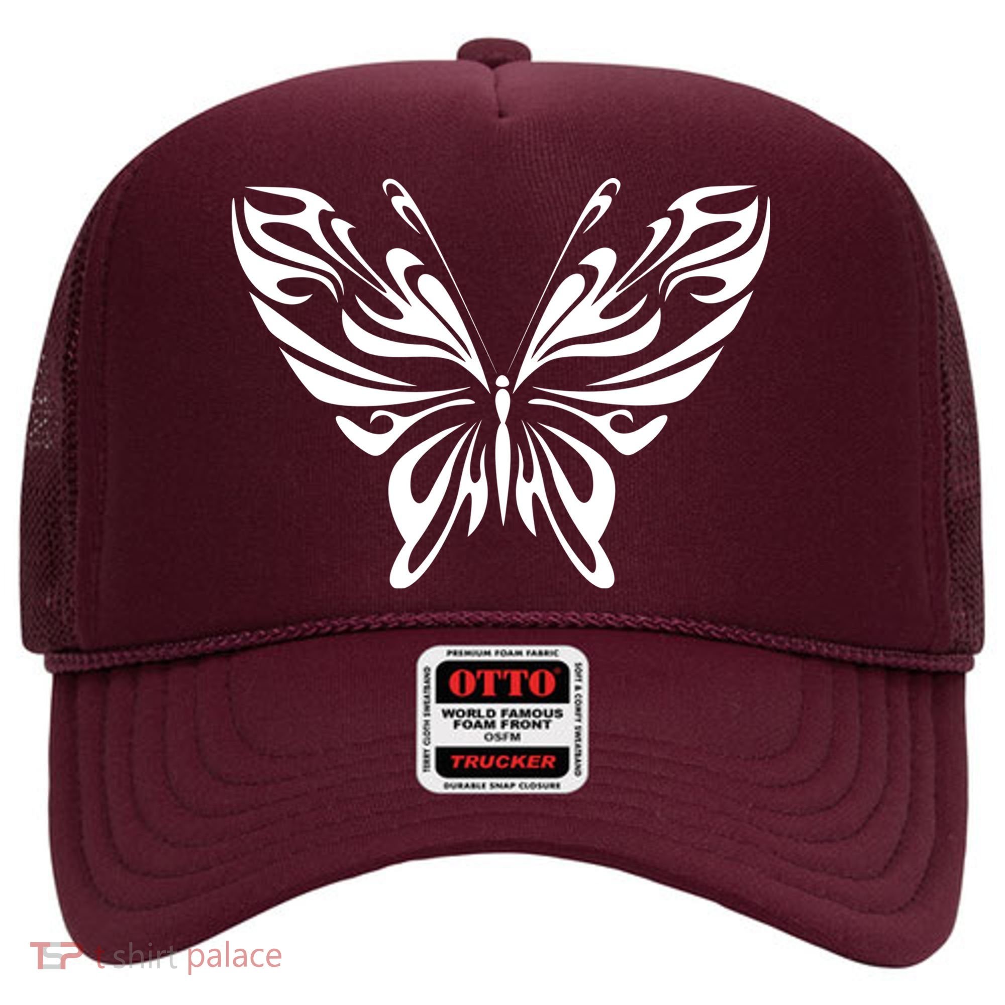 Grunge Butterfly Pattern Hat