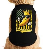 Graphic Bananas Proud Name Retro American Flag Bananas Lover Doggie Tank thumb 0