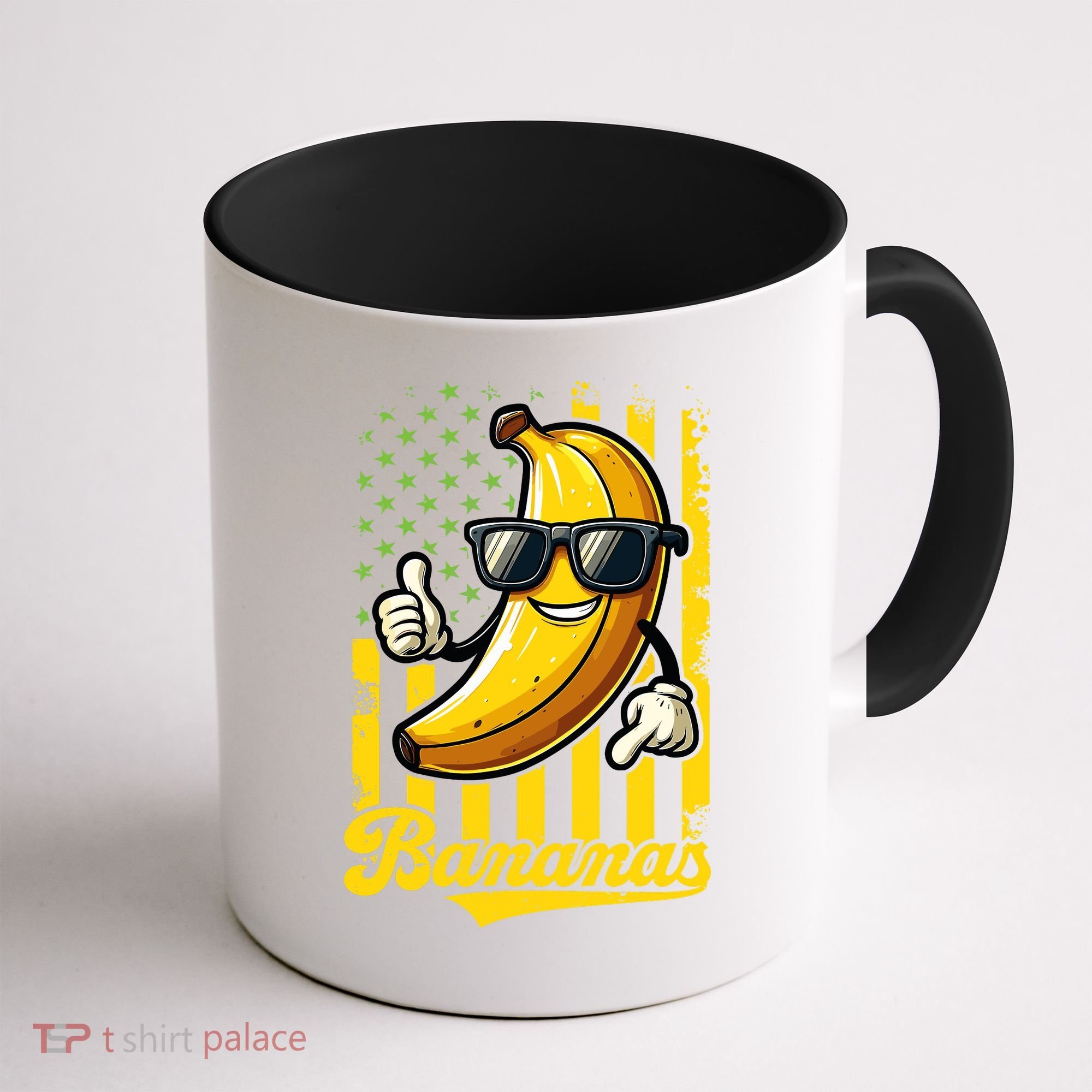 Graphic Bananas Proud Name Retro American Flag Bananas Lover Coffee Mug