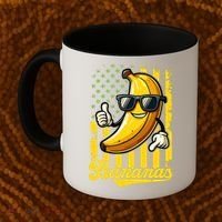 Graphic Bananas Proud Name Retro American Flag Bananas Lover Coffee Mug thumb 2