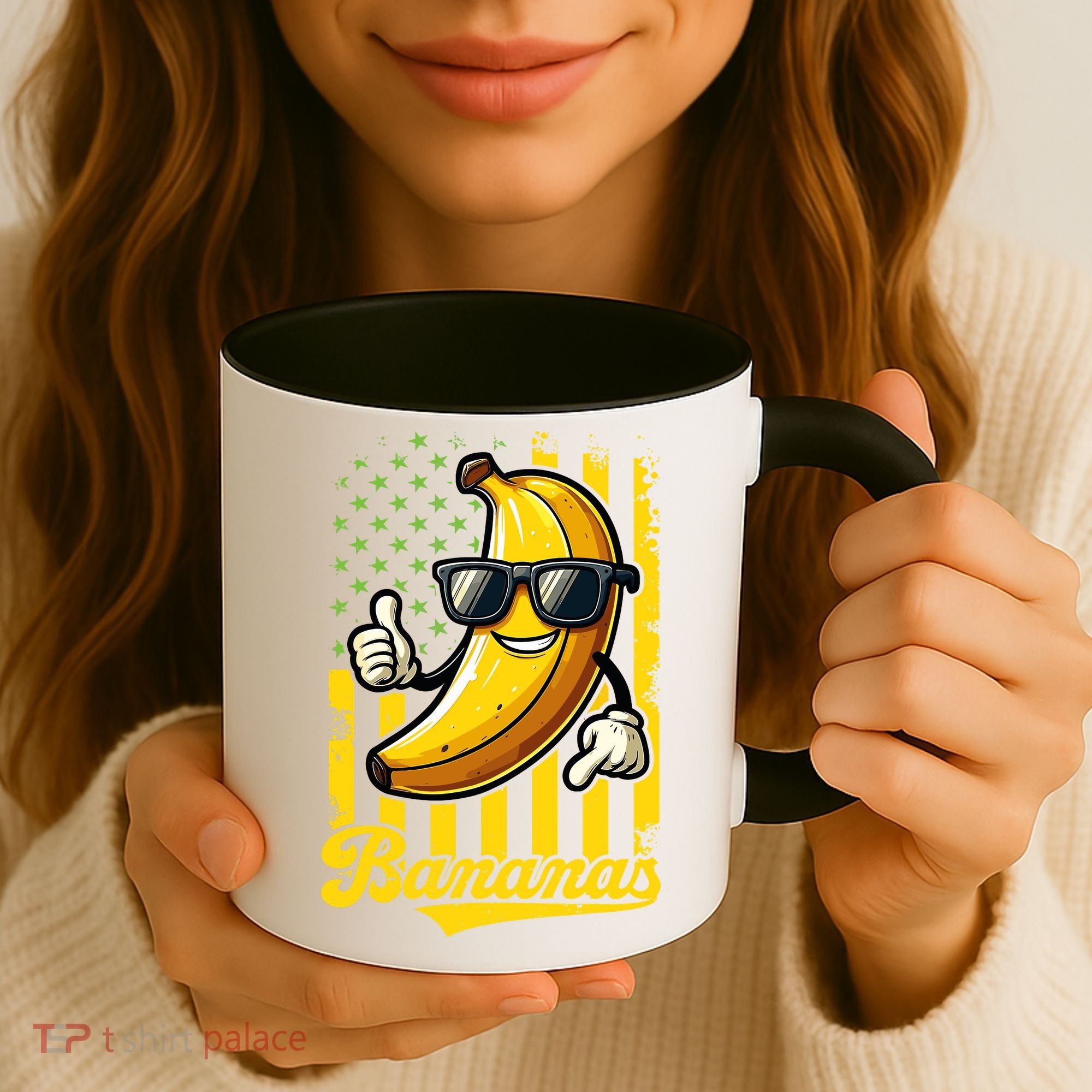 Graphic Bananas Proud Name Retro American Flag Bananas Lover Coffee Mug