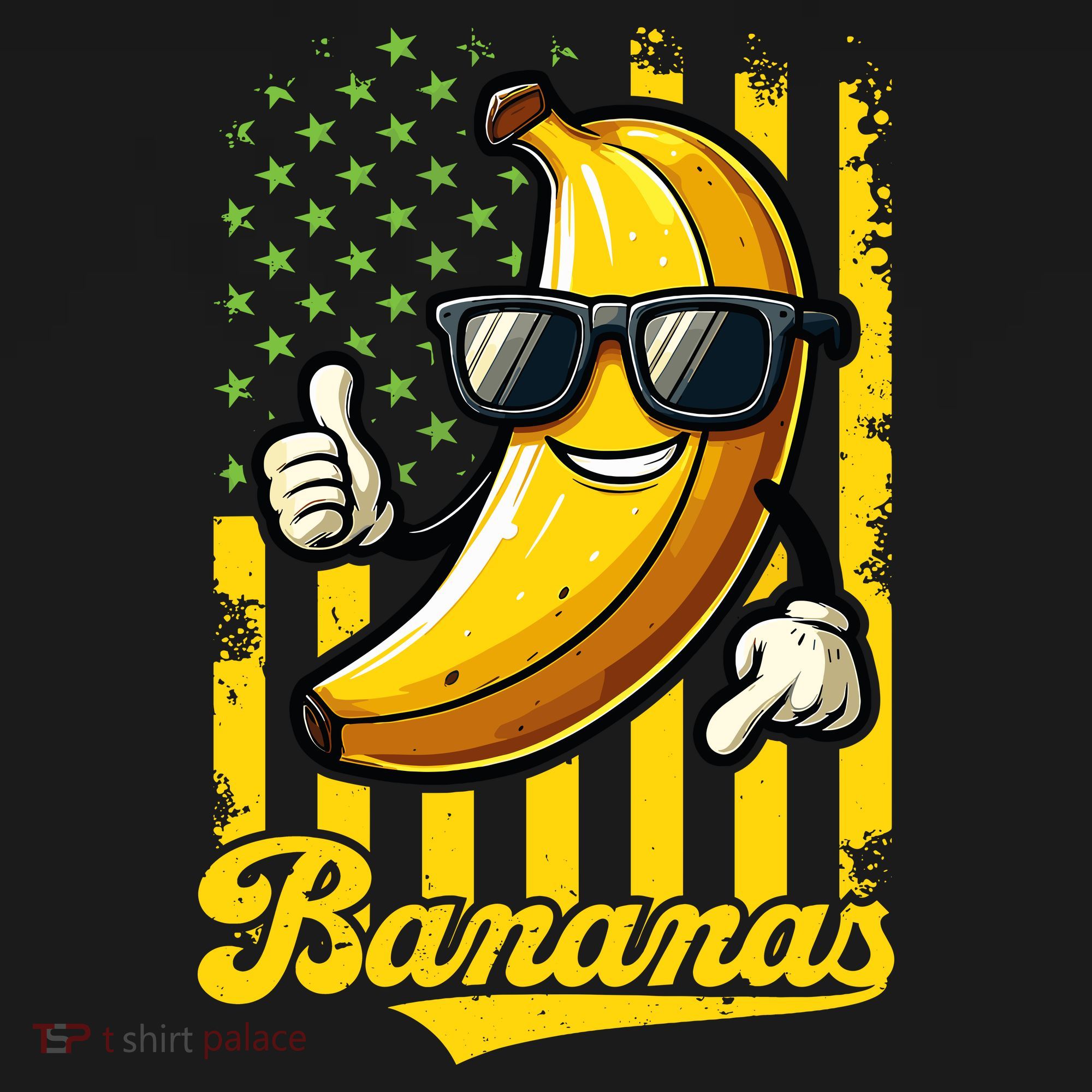 Graphic Bananas Proud Name Retro American Flag Bananas Lover Women's Tank Top