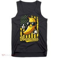 Graphic Bananas Proud Name Retro American Flag Bananas Lover Tank Top thumb 0