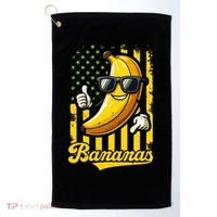 Graphic Bananas Proud Name Retro American Flag Bananas Lover Golf Towel thumb 0