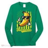 Graphic Bananas Proud Name Retro American Flag Bananas Lover Long Sleeve Shirt thumb 0