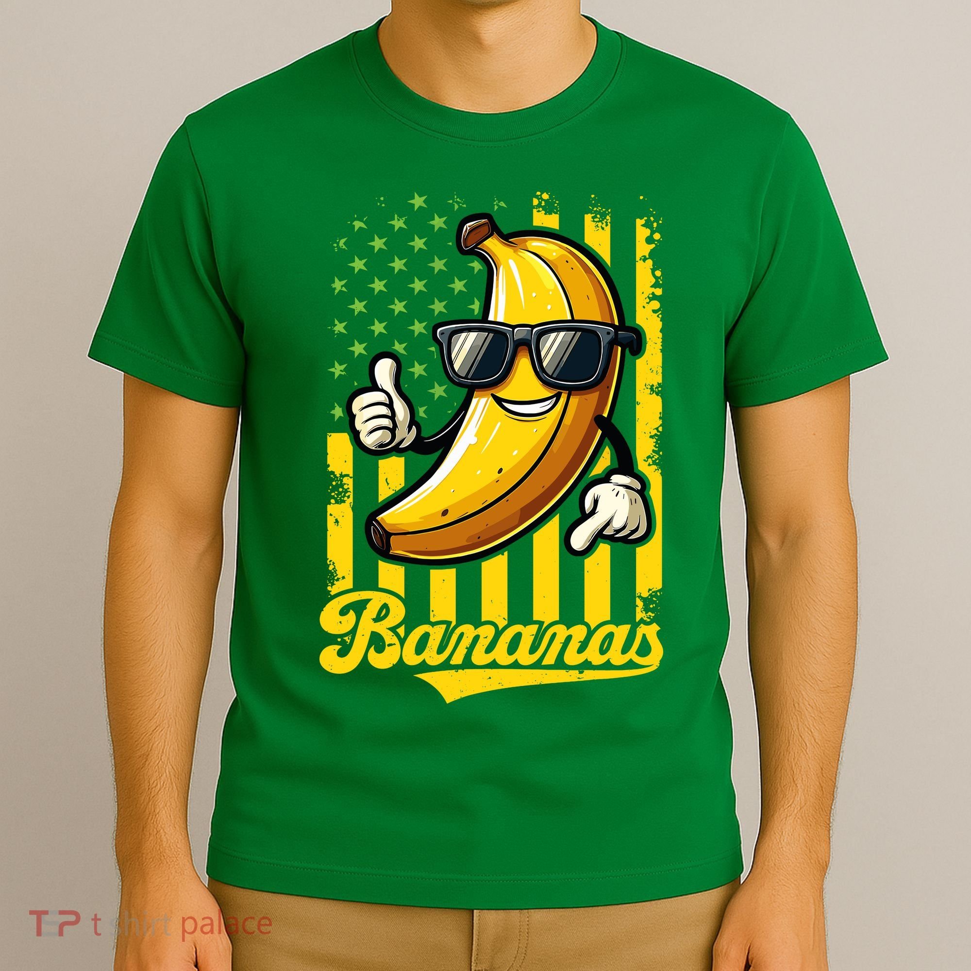 Graphic Bananas Proud Name Retro American Flag Bananas Lover T-Shirt