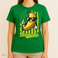 Graphic Bananas Proud Name Retro American Flag Bananas Lover T-Shirt thumb 4