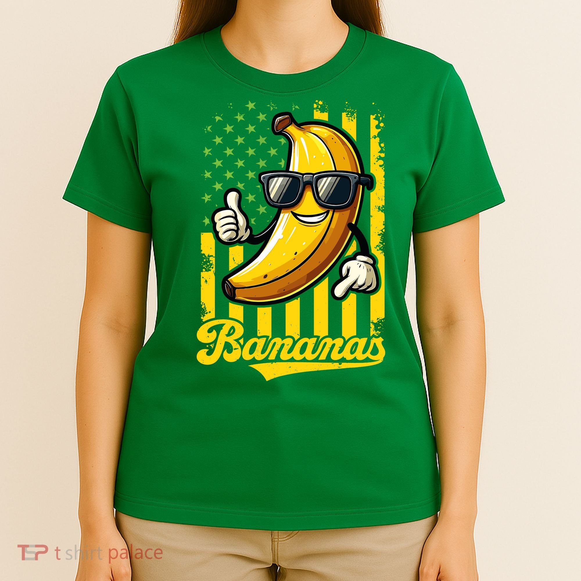 Graphic Bananas Proud Name Retro American Flag Bananas Lover T-Shirt