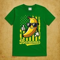 Graphic Bananas Proud Name Retro American Flag Bananas Lover T-Shirt thumb 5