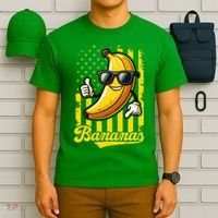 Graphic Bananas Proud Name Retro American Flag Bananas Lover T-Shirt thumb 6