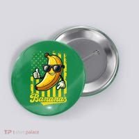 Graphic Bananas Proud Name Retro American Flag Bananas Lover Button thumb 0