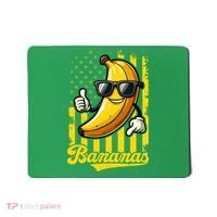 Graphic Bananas Proud Name Retro American Flag Bananas Lover Mousepad thumb 0