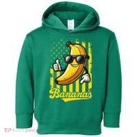 Graphic Bananas Proud Name Retro American Flag Bananas Lover Toddler Hoodie thumb 0