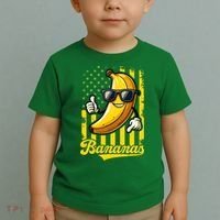 Graphic Bananas Proud Name Retro American Flag Bananas Lover Toddler T-Shirt thumb 2