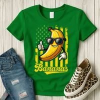 Graphic Bananas Proud Name Retro American Flag Bananas Lover Women's T-Shirt thumb 3