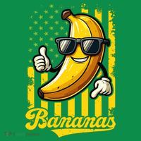 Graphic Bananas Proud Name Retro American Flag Bananas Lover Women's T-Shirt thumb 6