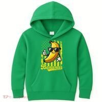 Graphic Bananas Proud Name Retro American Flag Bananas Lover Kids Hoodie thumb 0