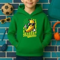Graphic Bananas Proud Name Retro American Flag Bananas Lover Kids Hoodie thumb 2