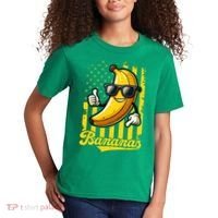 Graphic Bananas Proud Name Retro American Flag Bananas Lover Kids T-Shirt thumb 2