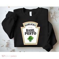 Garlicky Basil Pesto Condiment Costume Party Matching Sweatshirt thumb 2