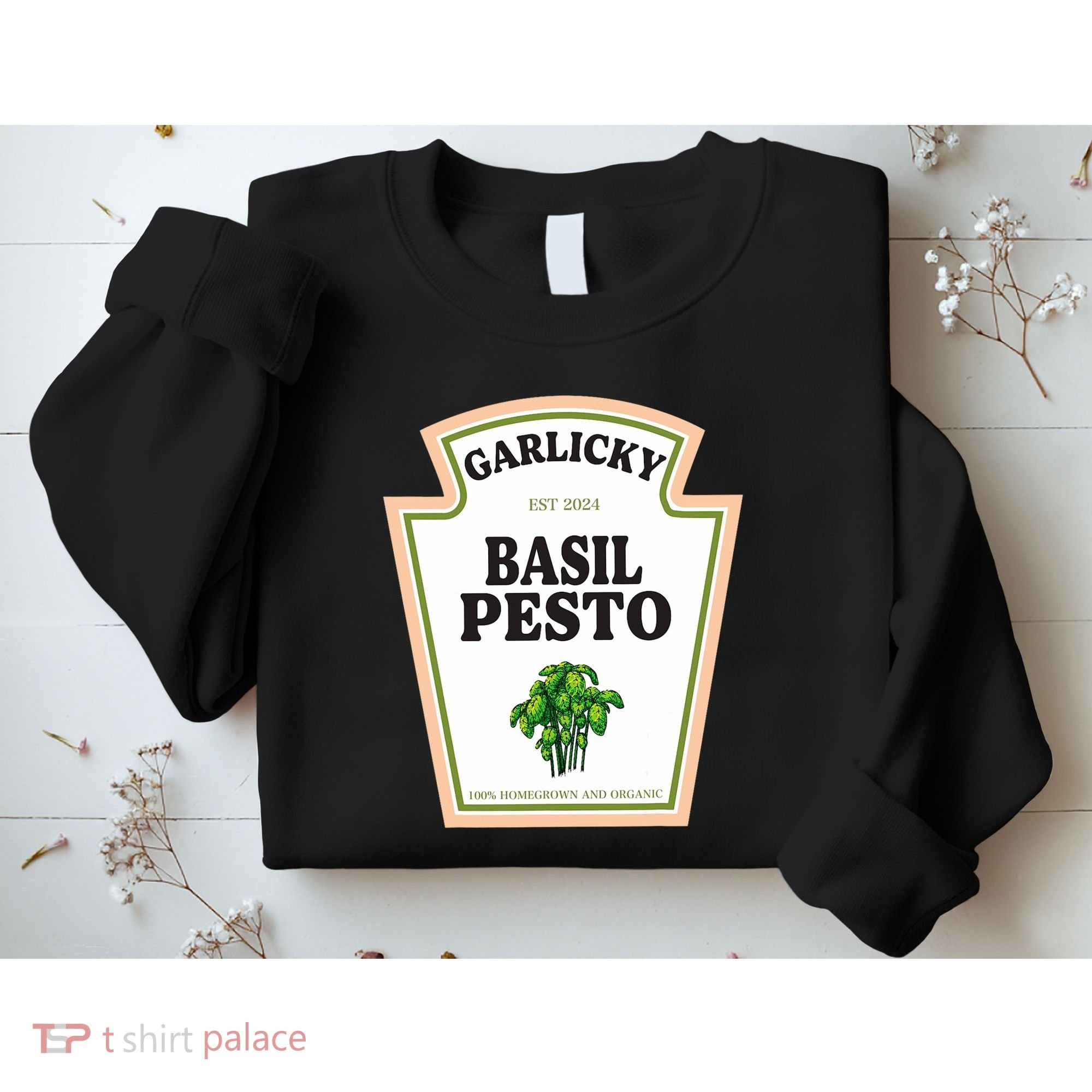 Garlicky Basil Pesto Condiment Costume Party Matching Sweatshirt