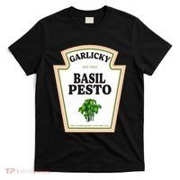 Garlicky Basil Pesto Condiment Costume Party Matching T-Shirt thumb 0