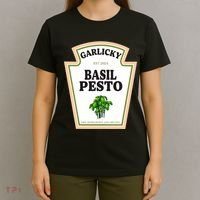 Garlicky Basil Pesto Condiment Costume Party Matching T-Shirt thumb 4