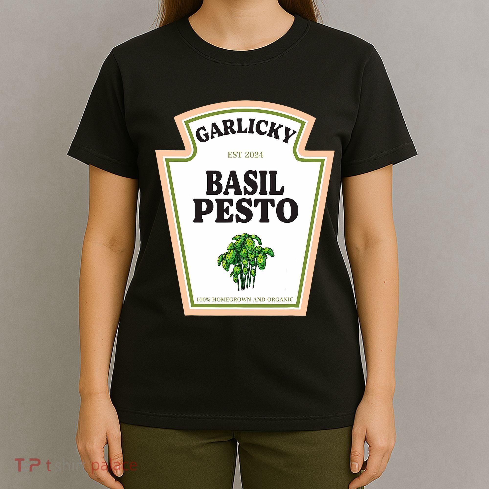 Garlicky Basil Pesto Condiment Costume Party Matching T-Shirt