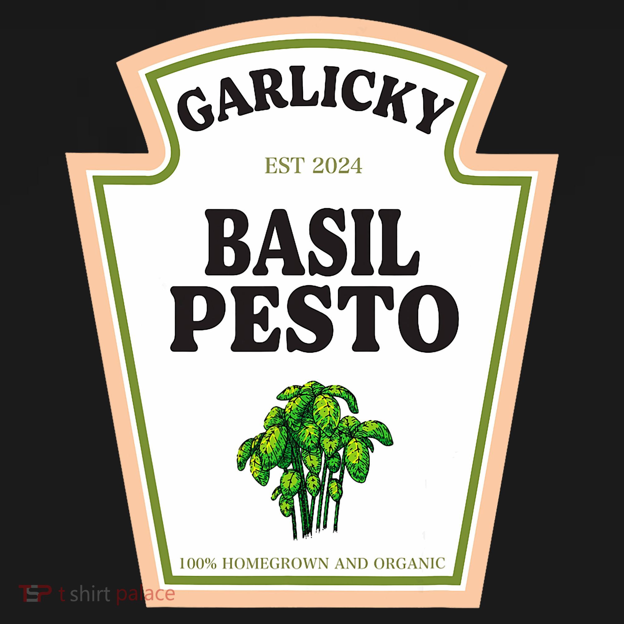 Garlicky Basil Pesto Condiment Costume Party Matching Polo