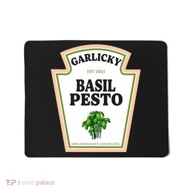 Garlicky Basil Pesto Condiment Costume Party Matching Mousepad