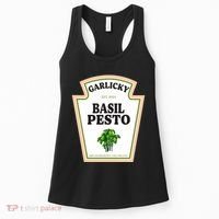 Garlicky Basil Pesto Condiment Costume Party Matching Women's Tank Top thumb 0