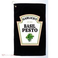 Garlicky Basil Pesto Condiment Costume Party Matching Golf Towel thumb 0