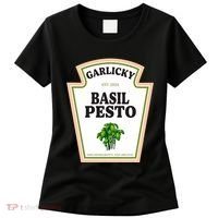 Garlicky Basil Pesto Condiment Costume Party Matching Women's T-Shirt thumb 0