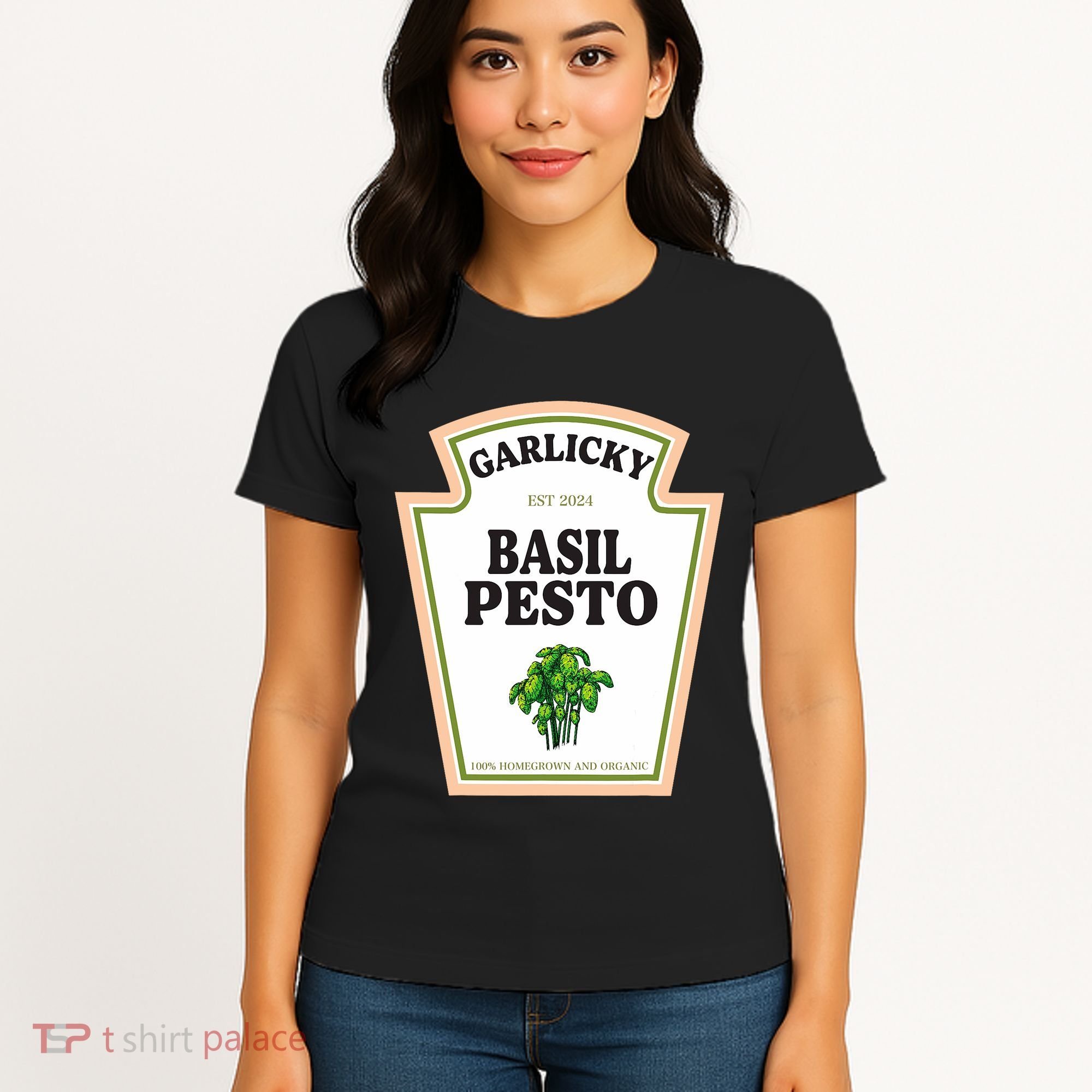 Garlicky Basil Pesto Condiment Costume Party Matching Women's T-Shirt