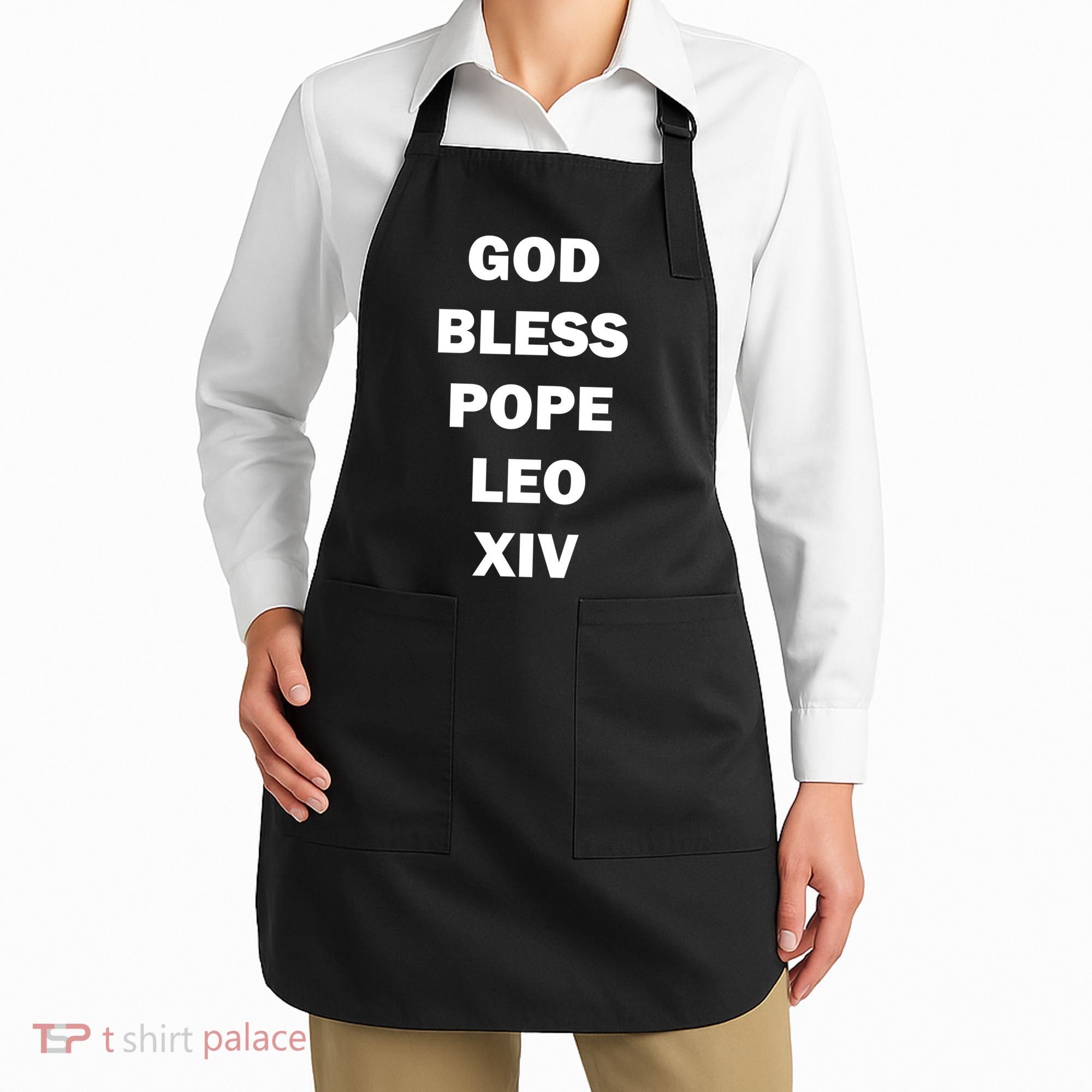 God Bless Pope Leo XIV Apron