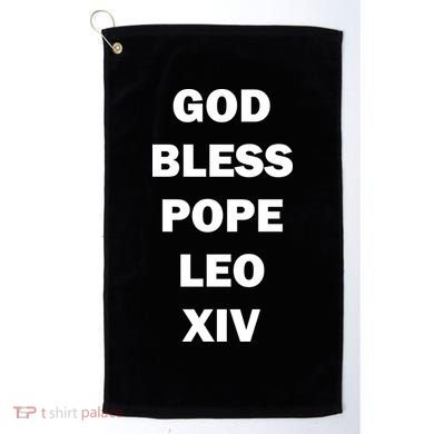 God Bless Pope Leo XIV Golf Towel