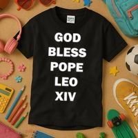 God Bless Pope Leo XIV Kids T-Shirt thumb 3