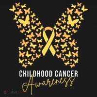 Gold Butterfly Ribbon Childhood Cancer Awareness Women's Tank Top thumb 5