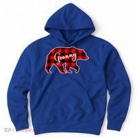 Granny Bear Red Plaid Matching Family Christmas Funny Gift Hoodie thumb 0