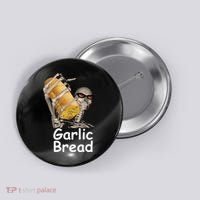 Garlic Bread Skeleton Funny Tees Button thumb 0