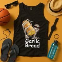 Garlic Bread Skeleton Funny Tees Tank Top thumb 4