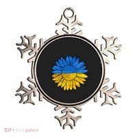 Gold & Blue Sunflower Flag Support Stand With Ornament thumb 0