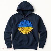 Gold & Blue Sunflower Flag Support Stand With Hoodie thumb 0