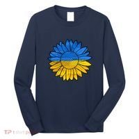 Gold & Blue Sunflower Flag Support Stand With Long Sleeve Shirt thumb 0