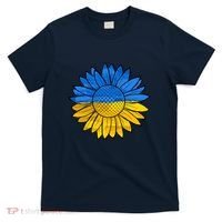 Gold & Blue Sunflower Flag Support Stand With T-Shirt thumb 0