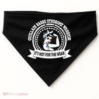Guillain Barre Syndrome Warrior Gift Blue Ribbon Awareness Gift USA-Made Doggie Bandana thumb 0