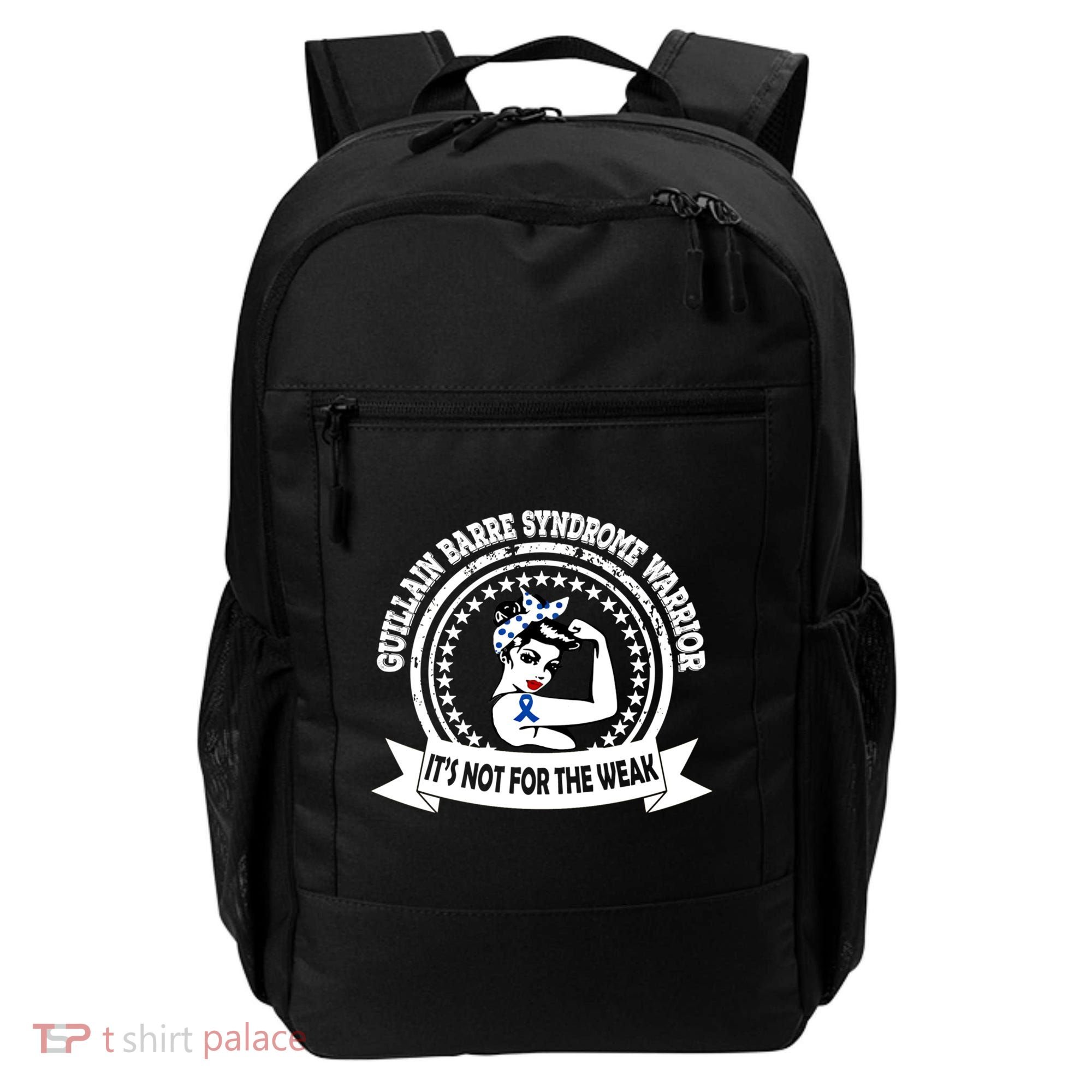 Guillain Barre Syndrome Warrior Gift Blue Ribbon Awareness Gift Backpack