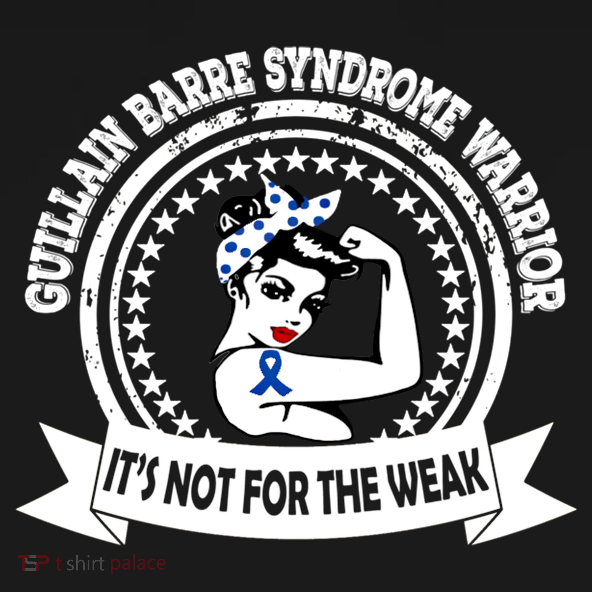Guillain Barre Syndrome Warrior Gift Blue Ribbon Awareness Gift Pajama Set