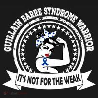 Guillain Barre Syndrome Warrior Gift Blue Ribbon Awareness Gift Ornament thumb 1